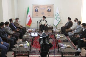 دیدار دکتر مصری رئیس دانشگاه علوم پزشکی قم با رئیس جامعه مدرسین حوزه علمیه قم