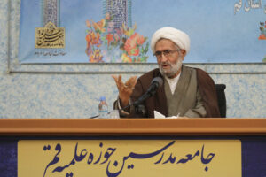سخنرانی آیت الله آشتیانی در همایش سفیران بصیرت در محل جامعه مدرسین حوزه علمیه قم
