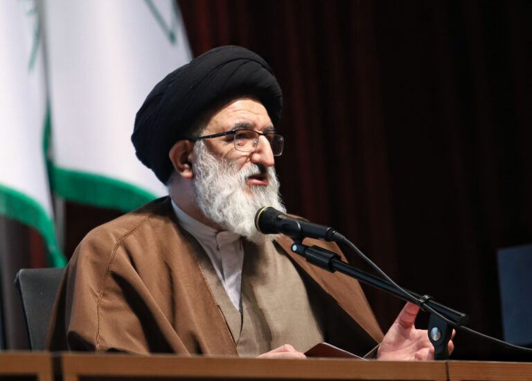 سخنرانی آیت الله حسینی همدانی، نماینده ولی فقیه در استان البرز، در دهمین اجلاسیه منطقه ای جامعه مدرسین با علمای تهران، البرز و سمنان