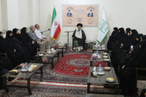دیدار جمعی از بانوان خادم افتخاری آستان قدس رضوی با آیت الله حسینی بوشهری