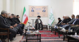 دیدار رئیس حج و زیارت استان قم با آیت الله حسینی بوشهری