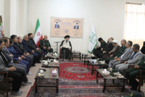 دیدار مسئولان و فرماندهان بسیج ادارات استان قم با آیت الله حسینی بوشهری