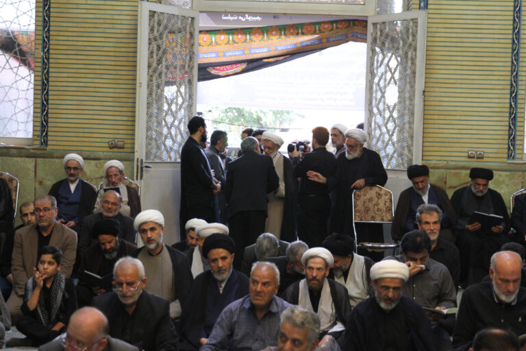 تصاویر / مراسم چهلمین روز ارتحال آیت‌الله آشتیانی