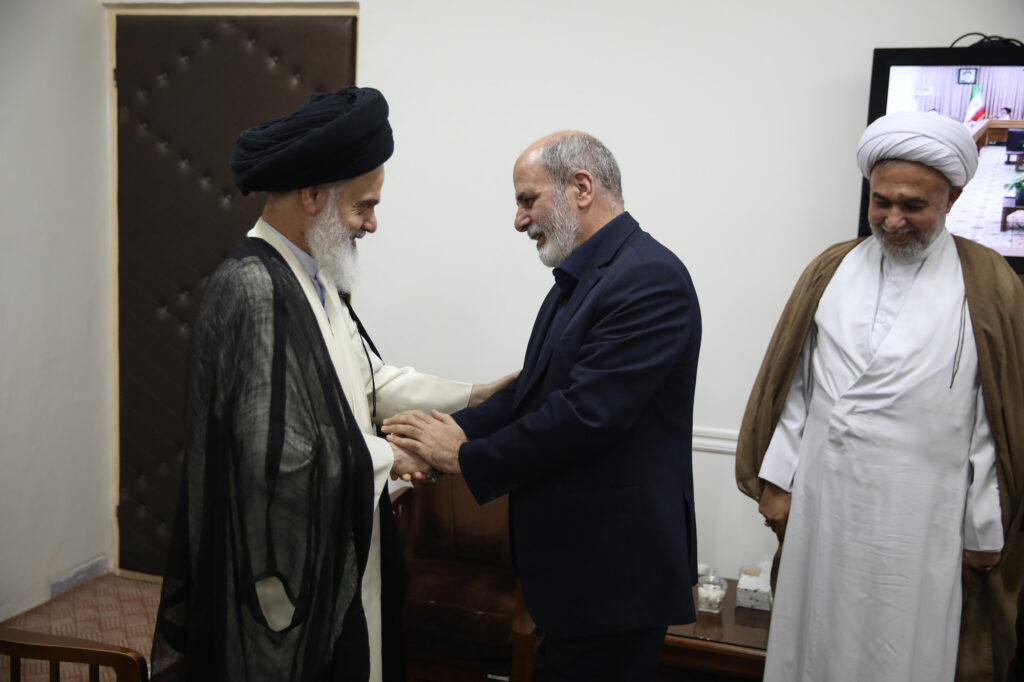 حضور دبیر شورای عالی امنیت ملی، دکتر علی اکبر احمدیان، در جلسه جامعه مدرسین حوزه علمیه قم