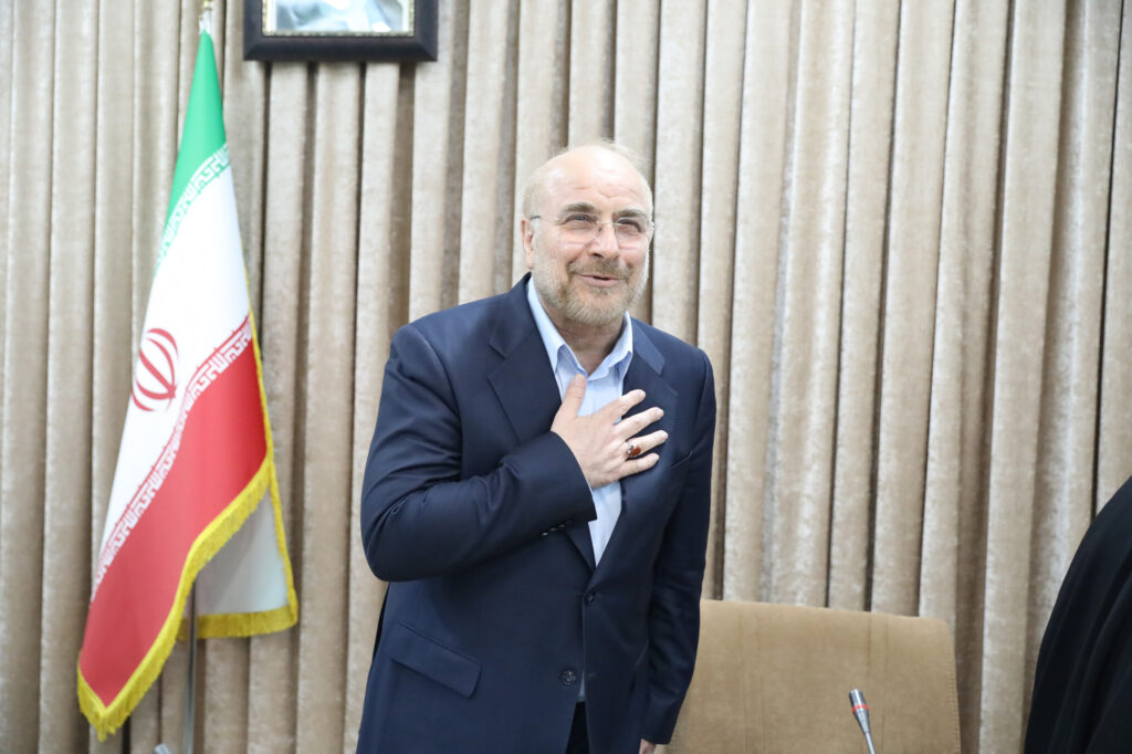 حضور دکتر محمد باقر قالیباف، رئیس مجلس شورای اسلامی در جلسه شورای عالی جامعه مدرسین حوزه علمیه قم