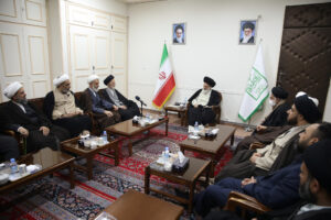 دیدار رئیس توجیه العقائدی حشد الشعبی عراق با آیت الله حسینی بوشهری