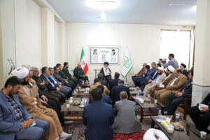 دیدار مسئول و فرماندهان بسیج ادارات استان قم با آیت الله حسینی بوشهری