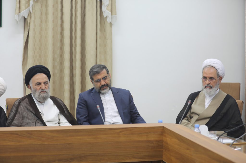 جلسه جامعه مدرسین حوزه علیمه قم با حضور رئیس جمهور