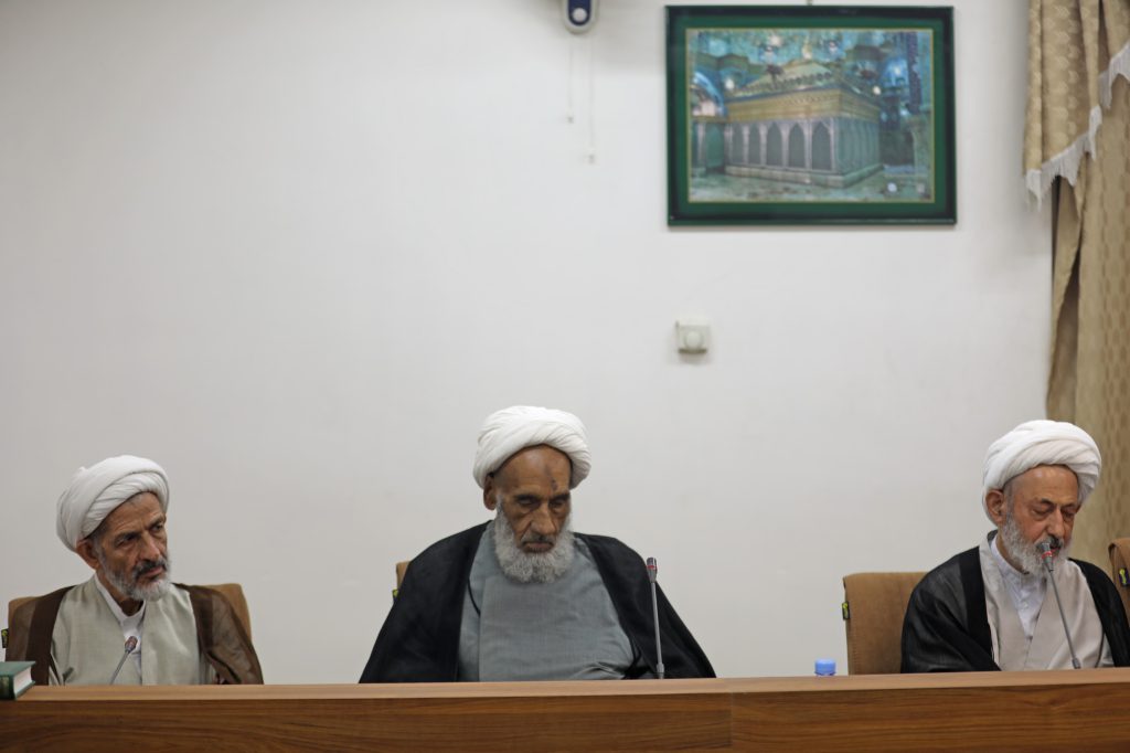 جلسه جامعه مدرسین حوزه علیمه قم با حضور رئیس جمهور