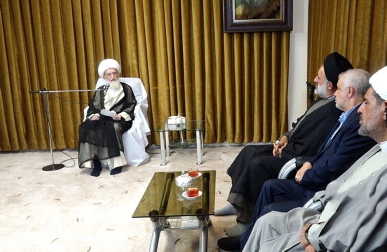 دیدار آیت الله العظمی نوری همدانی با سعید اوحدی، رئیس بنیاد شهید و امور ایثارگران