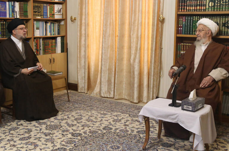 آیت الله العظمی مکارم شیرازی در دیدار رئیس کل دادگستری استان قم