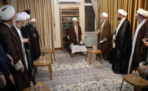 دیدار اعضای هیات امنای موسسه جهانی ولایت با آیت الله العظمی مکارم شیرازی