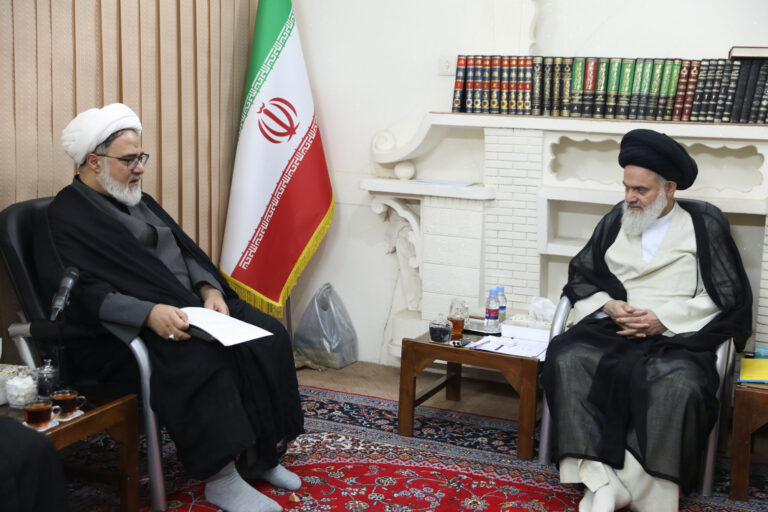 دیدار رئیس مرکز تحقیقات اسلامی مجلس شورای اسلامی با آیت الله حسینی بوشهری