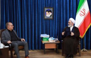 دیدار آیت الله اعرافی و معاون پارلمانی رئیس جمهور