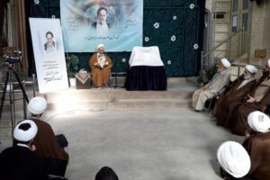 آیت الله محمود رجبی در مراسم بزرگداشت مفسر بزرگ قرآن کریم علامه طباطبایی