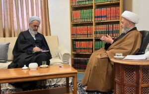 دیدار آیت الله اعرافی، مدیر حوزه‌های علمیه با آیت الله العظمی سبحانی