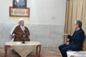 دیدار حسین سیمایی صراف، وزیر علوم، با آیت الله مکارم شیرازی