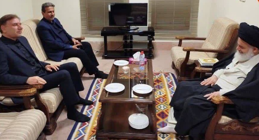 دیدار استاندار بوشهر با آیت الله حسینی بوشهری