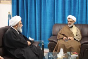 دیدار خسروپناه دبیر شورای عالی انقلاب فرهنگی با آیت الله فاضل لنکرانی