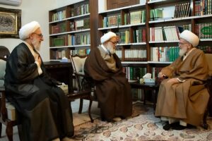 دیدار دبیر شورای عالی حوزه های علمیه با آیت الله العظمی نوری همدانی
