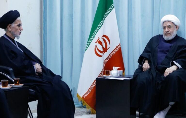 دیدار سیدعلیرضا تکیه‌ای، رئیس ستاد اعتکاف کشور با آیت الله اراکی