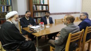 دیدار مدیرکل صدا و سیمای استان قم با آیت الله کعبی