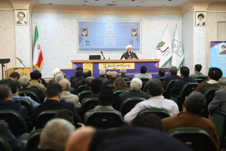 تصاویر / همایش تبیینی – بصیرتی بسیج مداحان و هیئات مذهبی استان قم