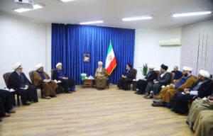 دیدار آیت الله اعرافی با علمای امامیه جامو و کشمیر