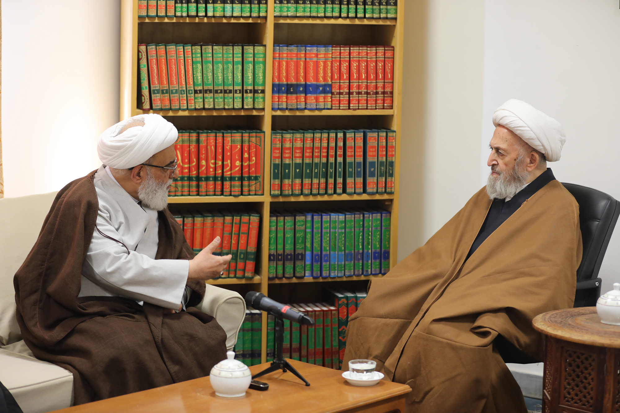 آیت الله سبحانی در دیدار با دبیر شورای عالی حوزه های علمیه