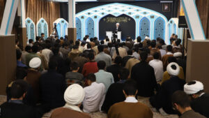 آیت الله علیرضا اعرافی امروز با حضور در مدرسه علمیه قرآنی حضرت علی بن موسی الرضا علیه السلام قم