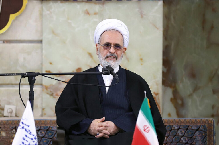 آیت‌الله علیرضا اعرافی در مراسم تکریم و معارفه مدیر مدرسه علمیه معصومیه قم