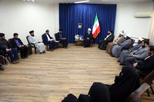 آیتالله علیرضا اعرافی در دیدار مدیران شبکههای جهانی ولایت