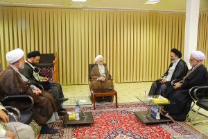 آیتالله العظمی جوادی آملی در دیدار سرپرست حجاج ایرانی و رئیس سازمان حج و زیارت