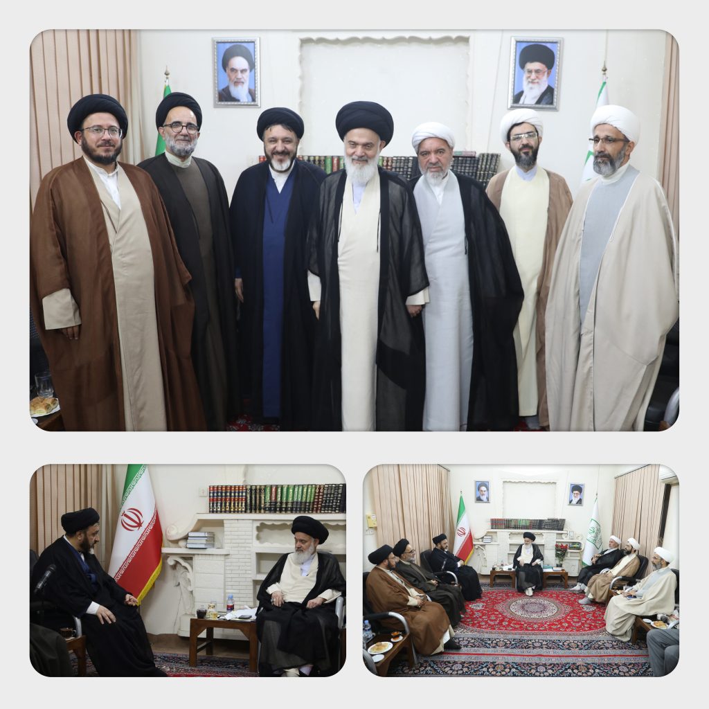 دیدار هیئت رئیسه مجمع نمایندگان طلاب و فضلای حوزه علمیه قم با آیت الله حسینی بوشهری