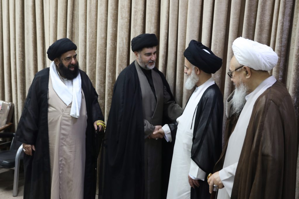 دیدار جمعی از علمای شیعه در آفریقای جنوبی، افغانستان، بنگلادش، پاکستان و سوریه با آیت الله حسینی بوشهری