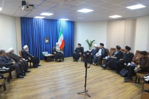 آیت الله اعرافی در دیدار با علمای لبنان