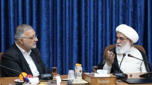 دیدار دکتر زاکانی شهردار تهران با آیت الله شب زنده دار