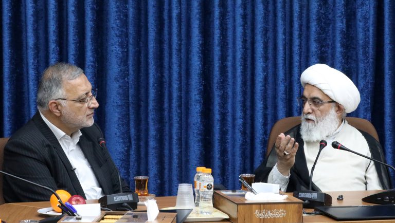 دیدار دکتر زاکانی شهردار تهران با آیت الله شب زنده دار