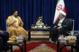 آیت الله آملیلاریجانی در دیدار با سیدعمارحکیم: فشار بر حشدالشعبی زمینه ساز تجزیه کشورهای منطقه است