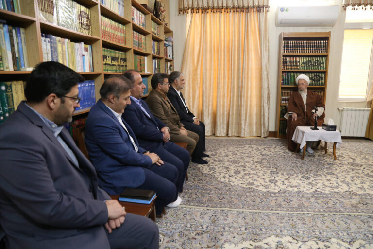 آیتالله مکارم شیرازی در دیدار با شهردار قم