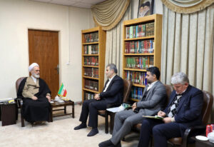 آیت الله اعرافی در دیدار مدیرعامل بانک مهر ایران: بانک مهر ایران؛ الگوی پیوند اقتصاد و ارزش‌های اسلامی