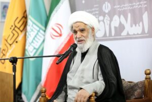 آیت‌الله کعبی در آیین رونمایی از کتاب «اسلام اقامه»: ریشه دشمنی آمریکا در هراس از «اقامه اسلام ناب» است / غزه؛ نمایشگاه رسوایی تمدن غرب