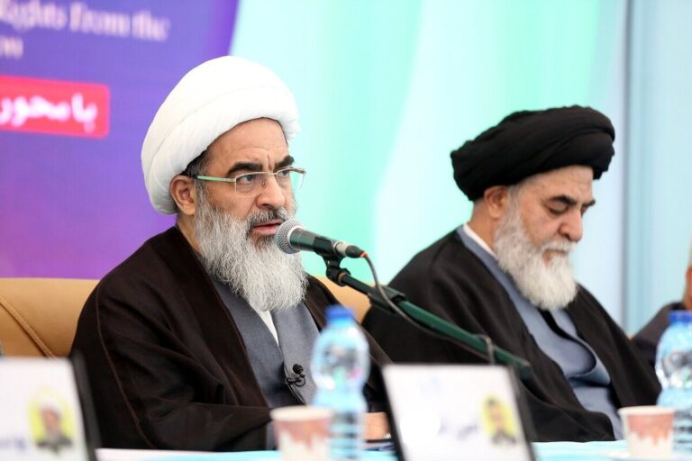 آیت الله فاضل لنکرانی در کنفرانس بین المللی حقوق بشر آمریکایی