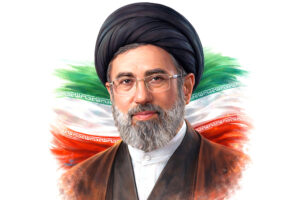 بیعت اعضای جامعه مدرسین حوزه علمیه قم با آیت الله سید مجتبی خامنه‌ای سومین رهبر انقلاب اسلامی