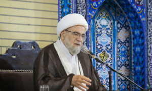 آیت الله طبسی در همایش تجلیل از آزادگان دفاع مقدس.