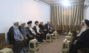 دیدار هبئت عالی رتبه اعزامی از طرف رهبر انقلاب با تولیت آستان مقدس علوی..