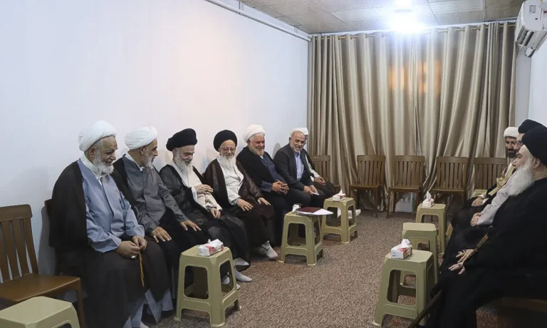 دیدار هبئت عالی رتبه اعزامی از طرف رهبر انقلاب با تولیت آستان مقدس علوی..