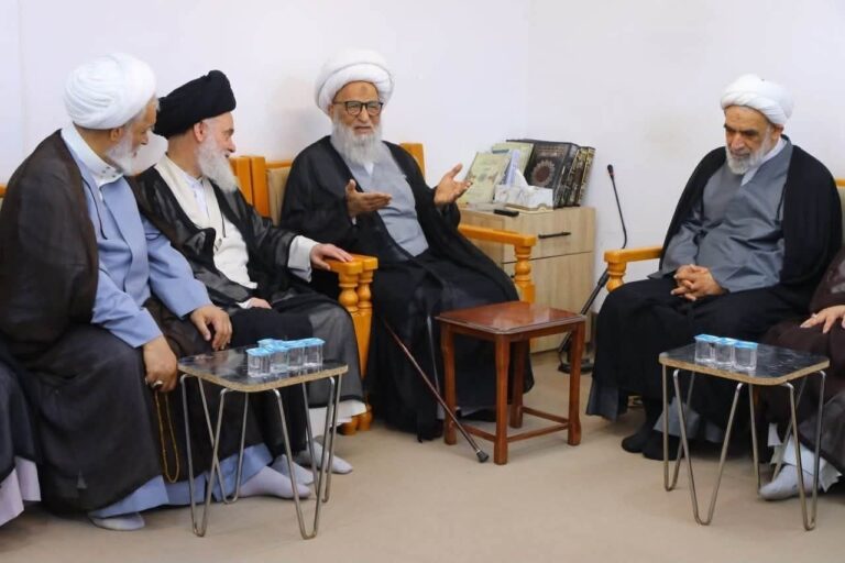 دیدار هبئت عالی رتبه جمهوری اسلامی ایران با آیت الله بشیر نجفی
