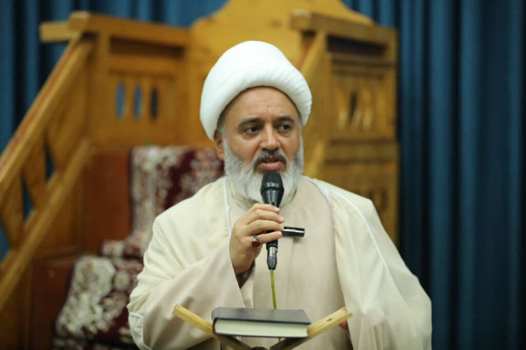 حجت الاسلام والمسلمین فرخ فال در جمع طلاب و اساتید مدرسه علمیه المهدی(عج) رامسر.